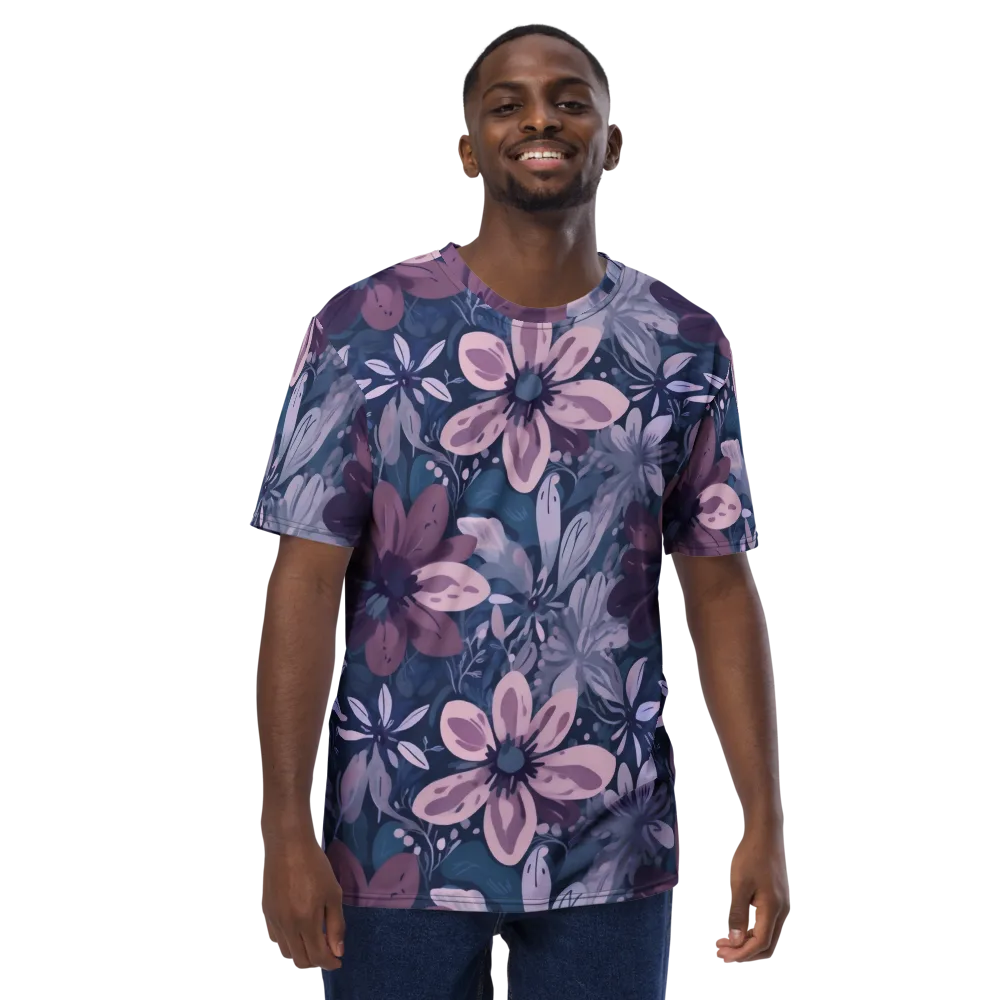 Moonlit Garden on Men's Crew Neck T-Shirt — Front