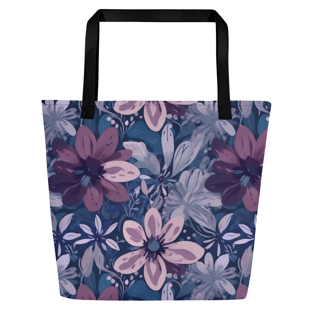 Moonlit Garden on Large Tote Bag W/ Pocket — Front