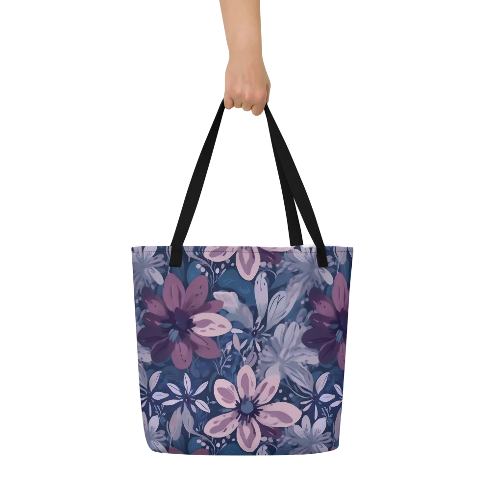 Moonlit Garden on Large Tote Bag W/ Pocket — Front