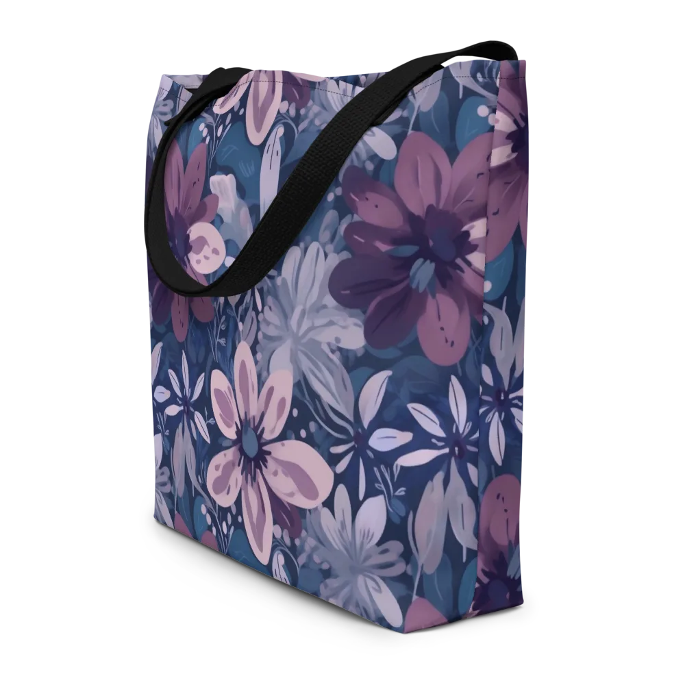 Moonlit Garden on Large Tote Bag W/ Pocket — Front