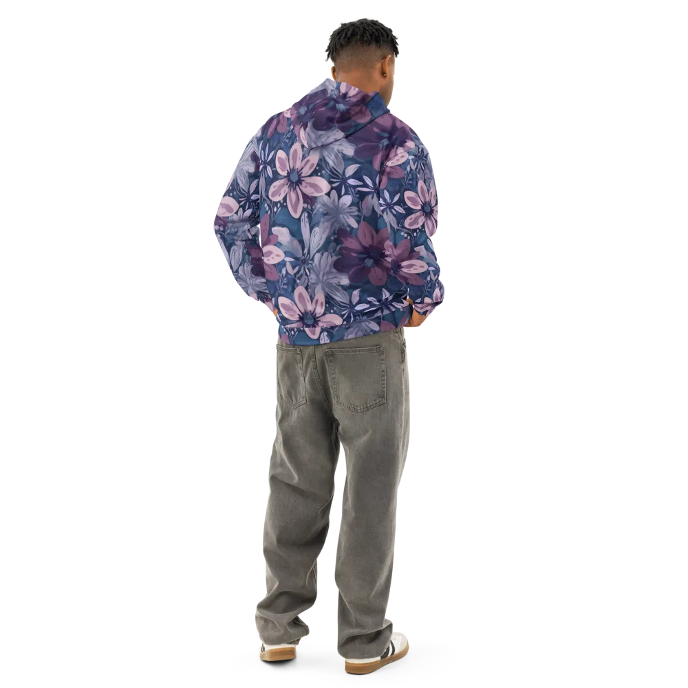 Moonlit Garden on Cotton Hoodie — Back