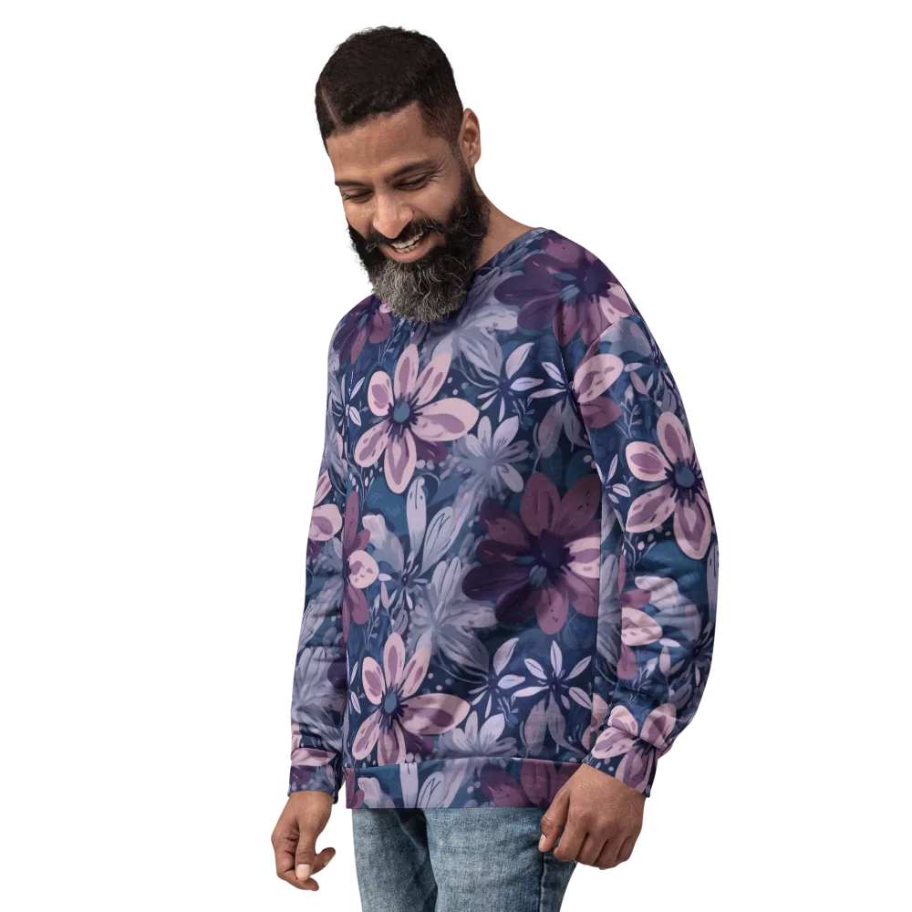 Moonlit Garden on Sweatshirt — Left Front