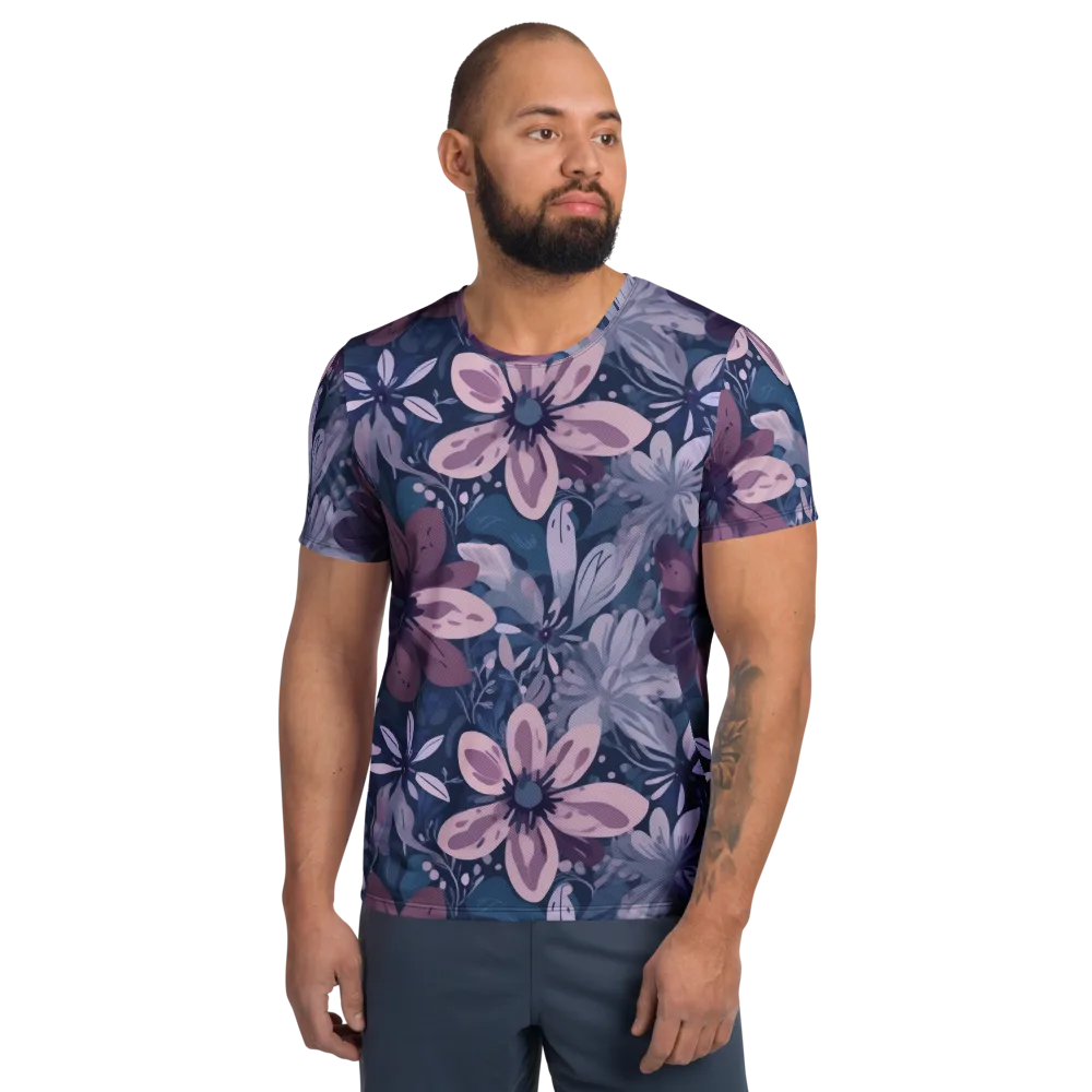 Moonlit Garden on Men's Athletic T-Shirt — Front