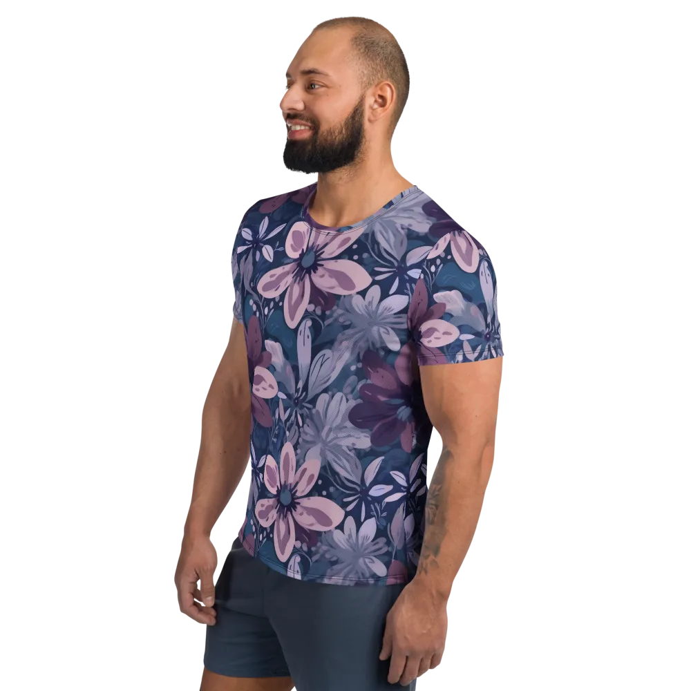Moonlit Garden on Men's Athletic T-Shirt — Left