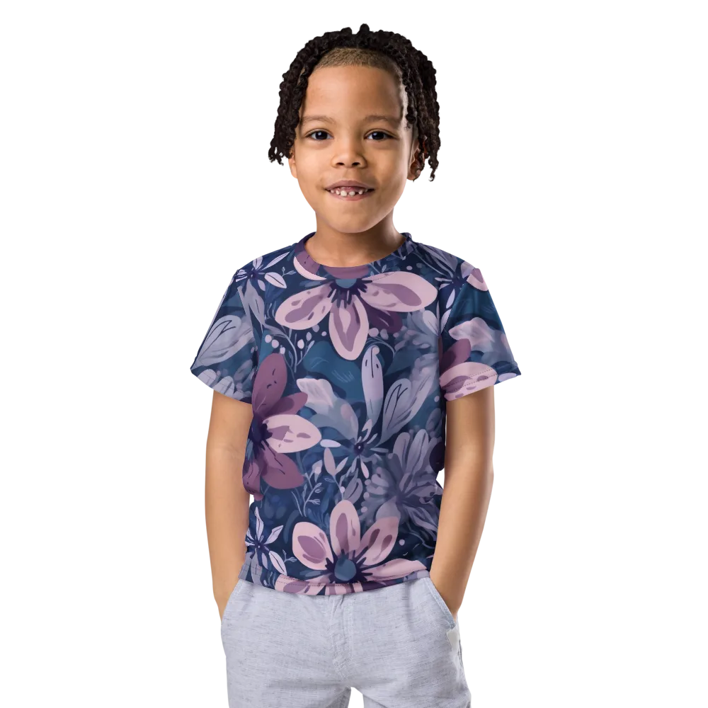 Moonlit Garden on Kids Crew Neck T-Shirt — Front