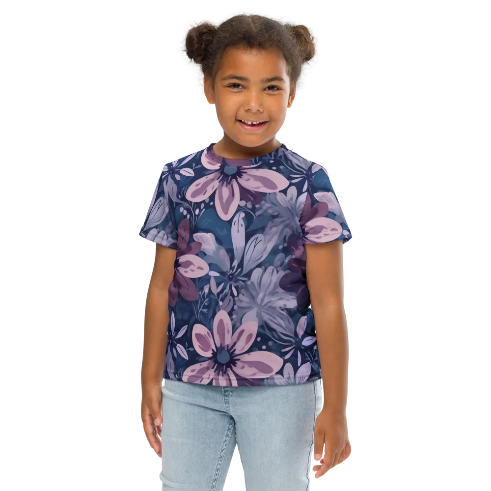 Moonlit Garden on Kids Crew Neck T-Shirt — Front