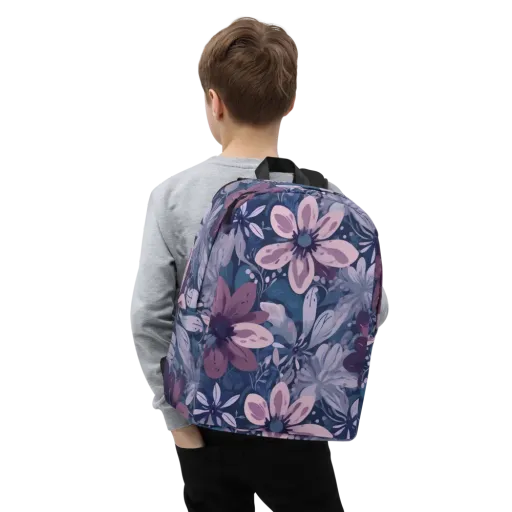Moonlit Garden on a Minimalist Backpack