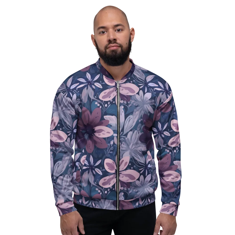 Moonlit Garden on Bomber Jacket — Front