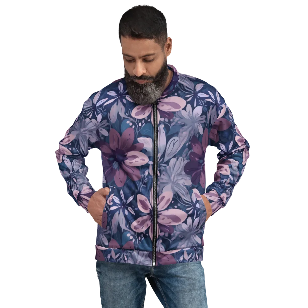 Moonlit Garden on Bomber Jacket — Front