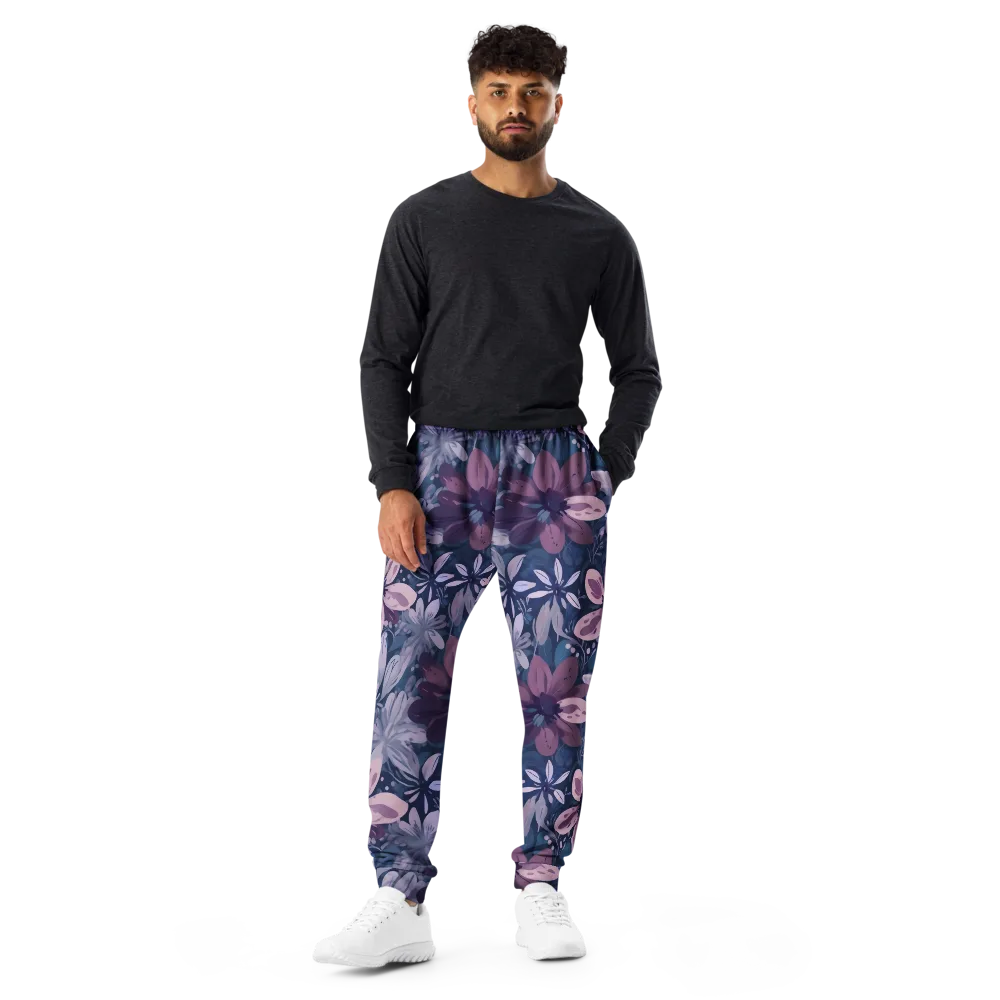Moonlit Garden on Men's Joggers — Front