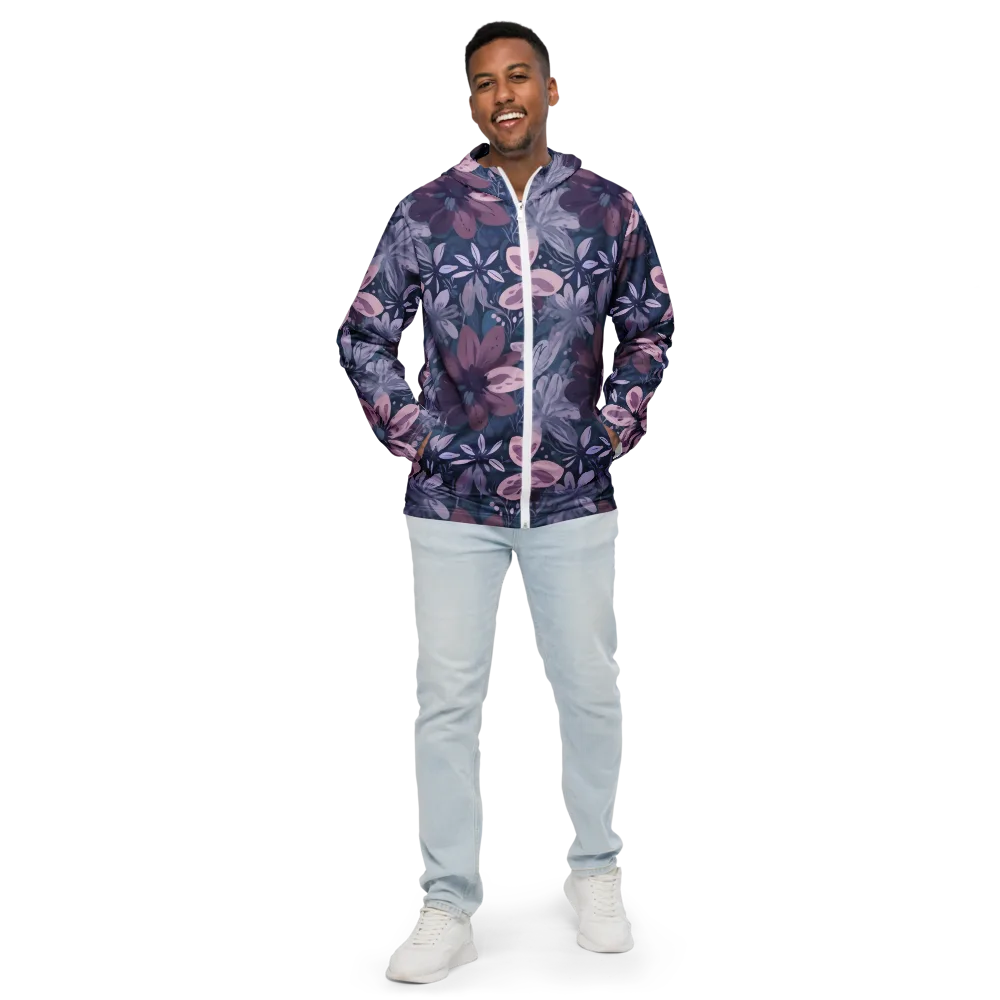 Moonlit Garden on Men's Windbreaker — Front