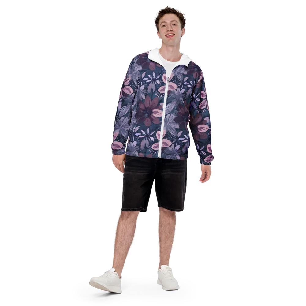 Moonlit Garden on Men's Windbreaker — Front