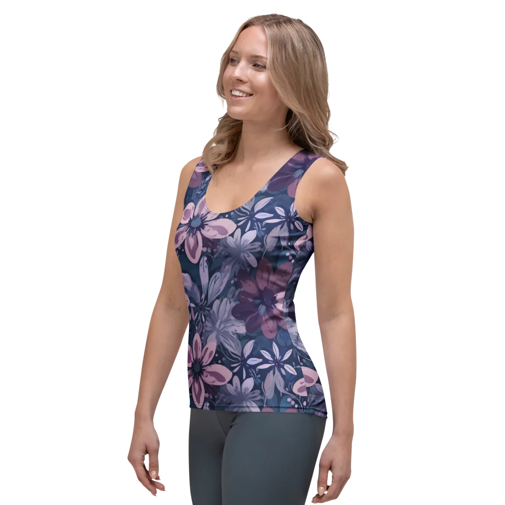 Moonlit Garden on Women's Tank Top — Left Front