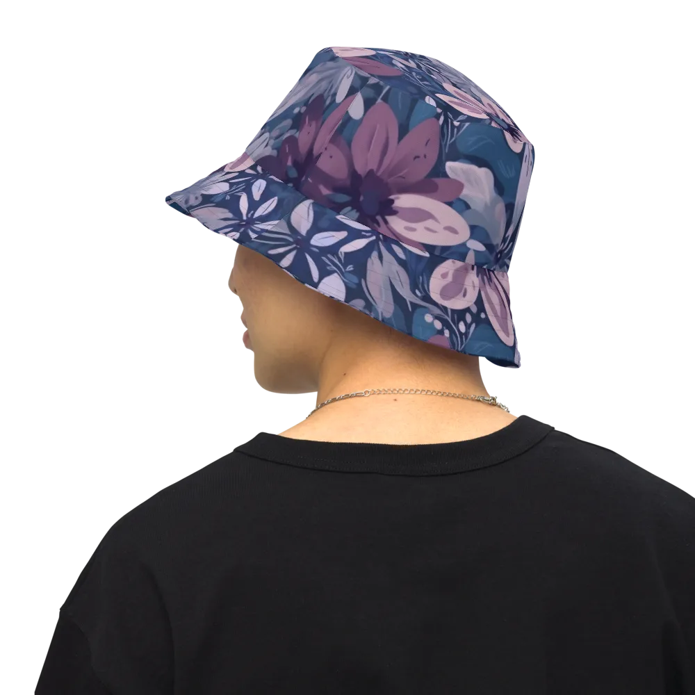 Moonlit Garden on Reversible Bucket Hat — Back Inside