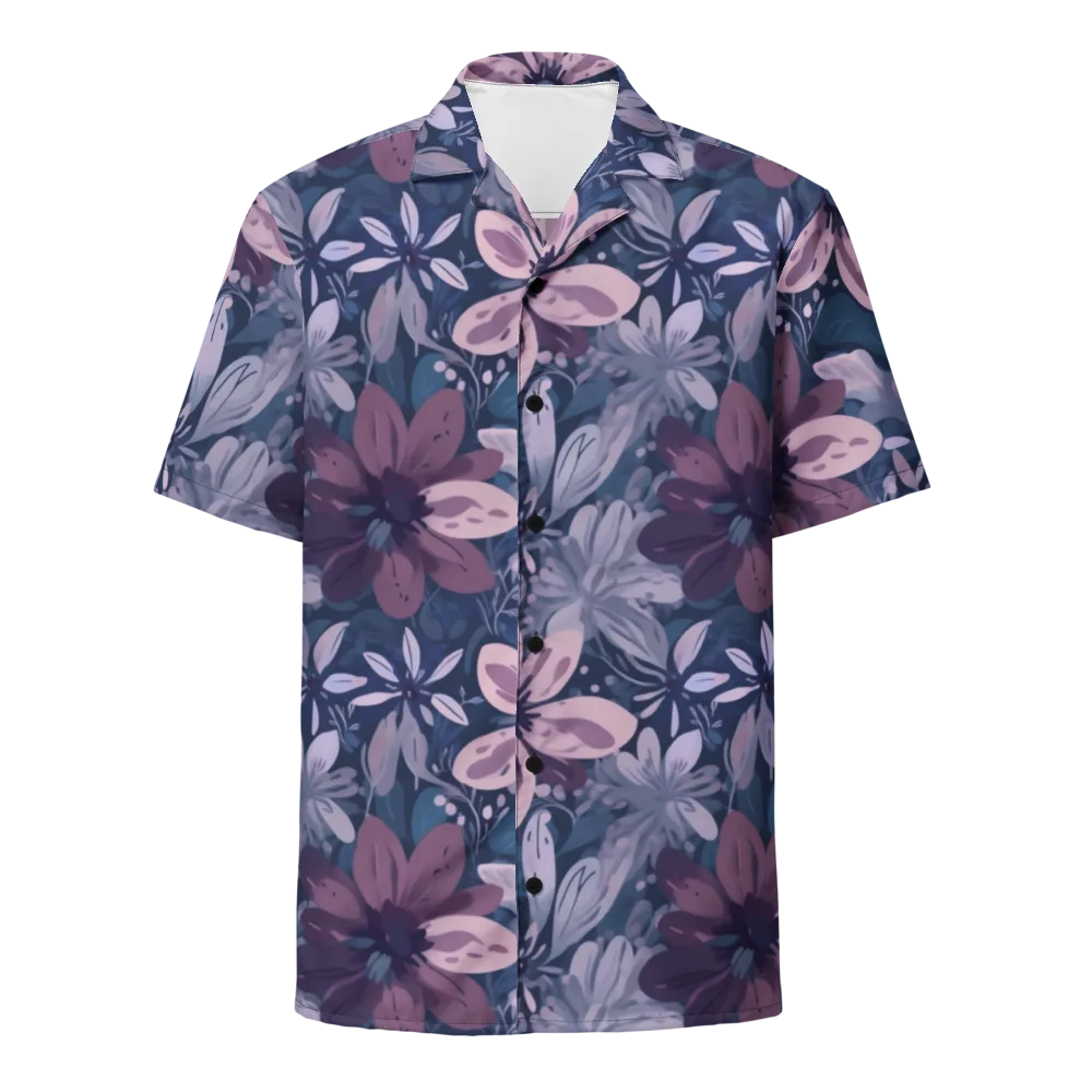 Moonlit Garden on Button Shirt — Front
