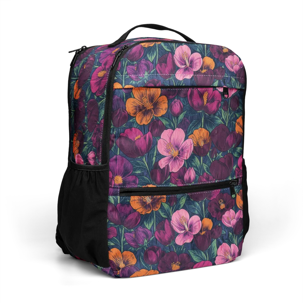 Indigo Hothouse on Utility Backpack — Right Front