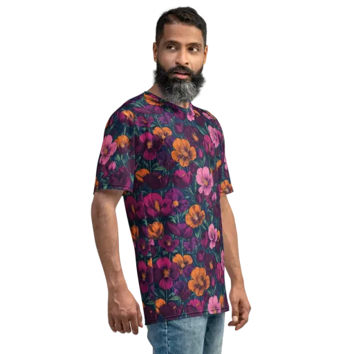Indigo Hothouse on a Men's Crew Neck T-Shirt