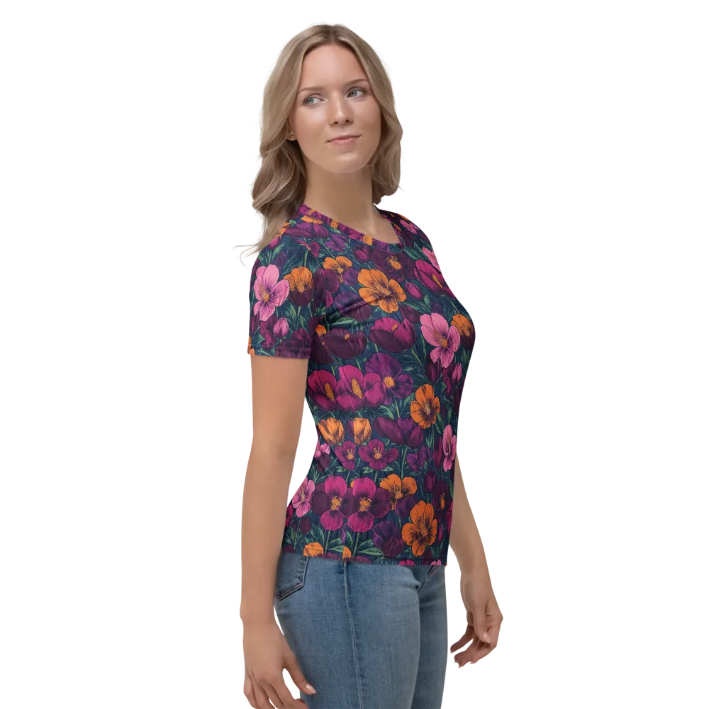 Indigo Hothouse on Women's Crew Neck T-Shirt — Right
