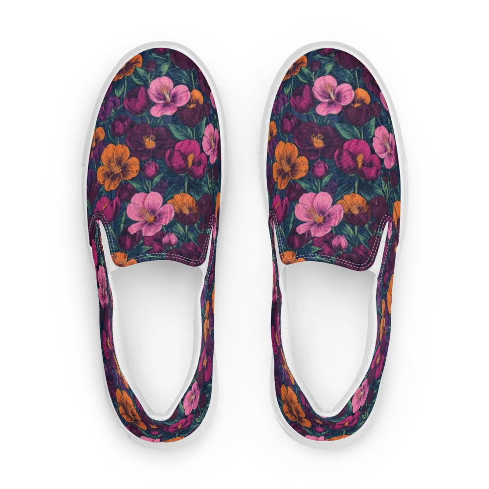 Indigo Hothouse on Men's Slip-On Canvas Shoes — Front