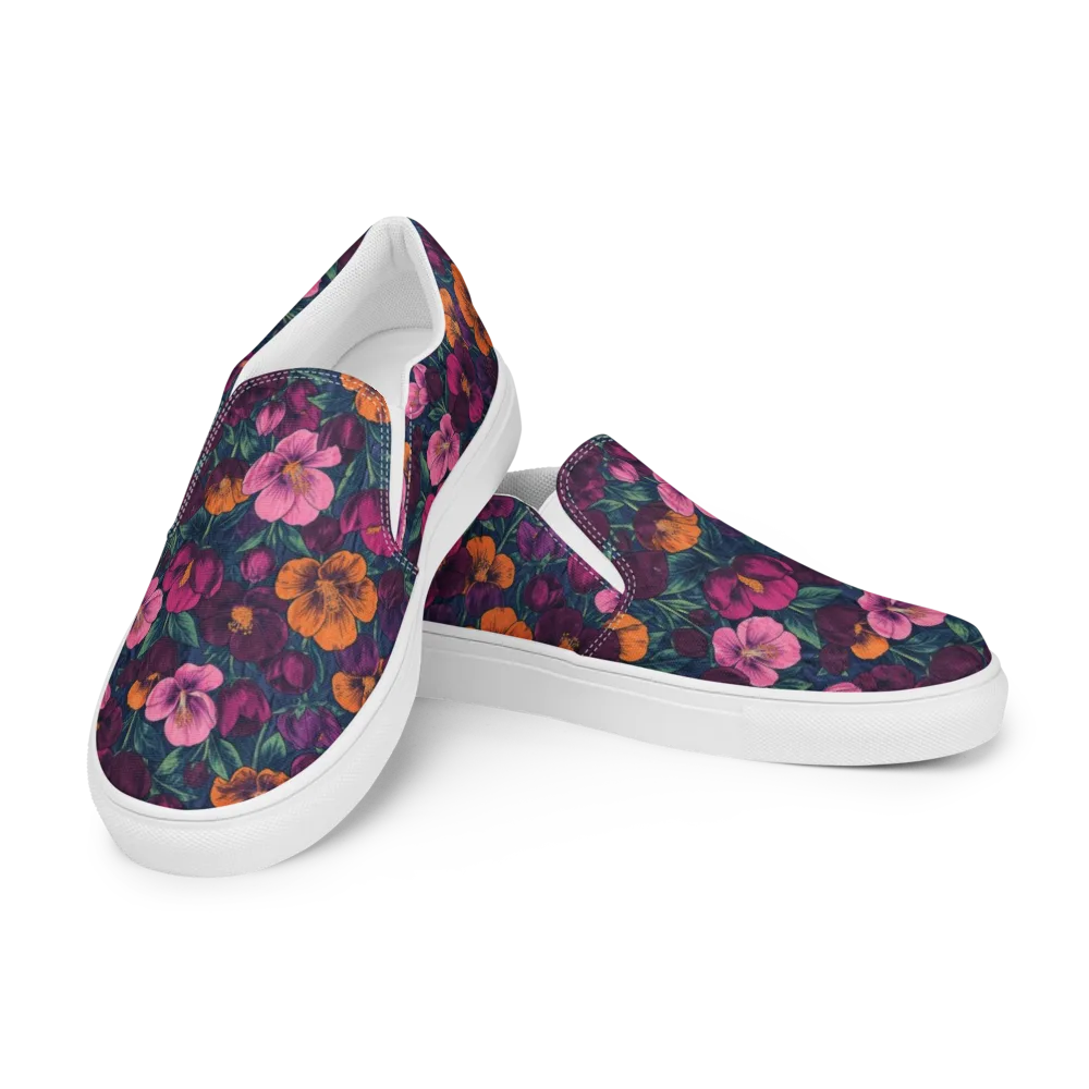 Indigo Hothouse on Men's Slip-On Canvas Shoes — Left Front