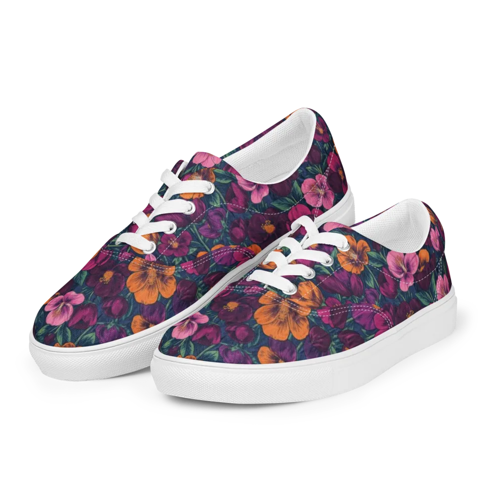 Indigo Hothouse on Men's Lace-Up Canvas Shoes — Left Front