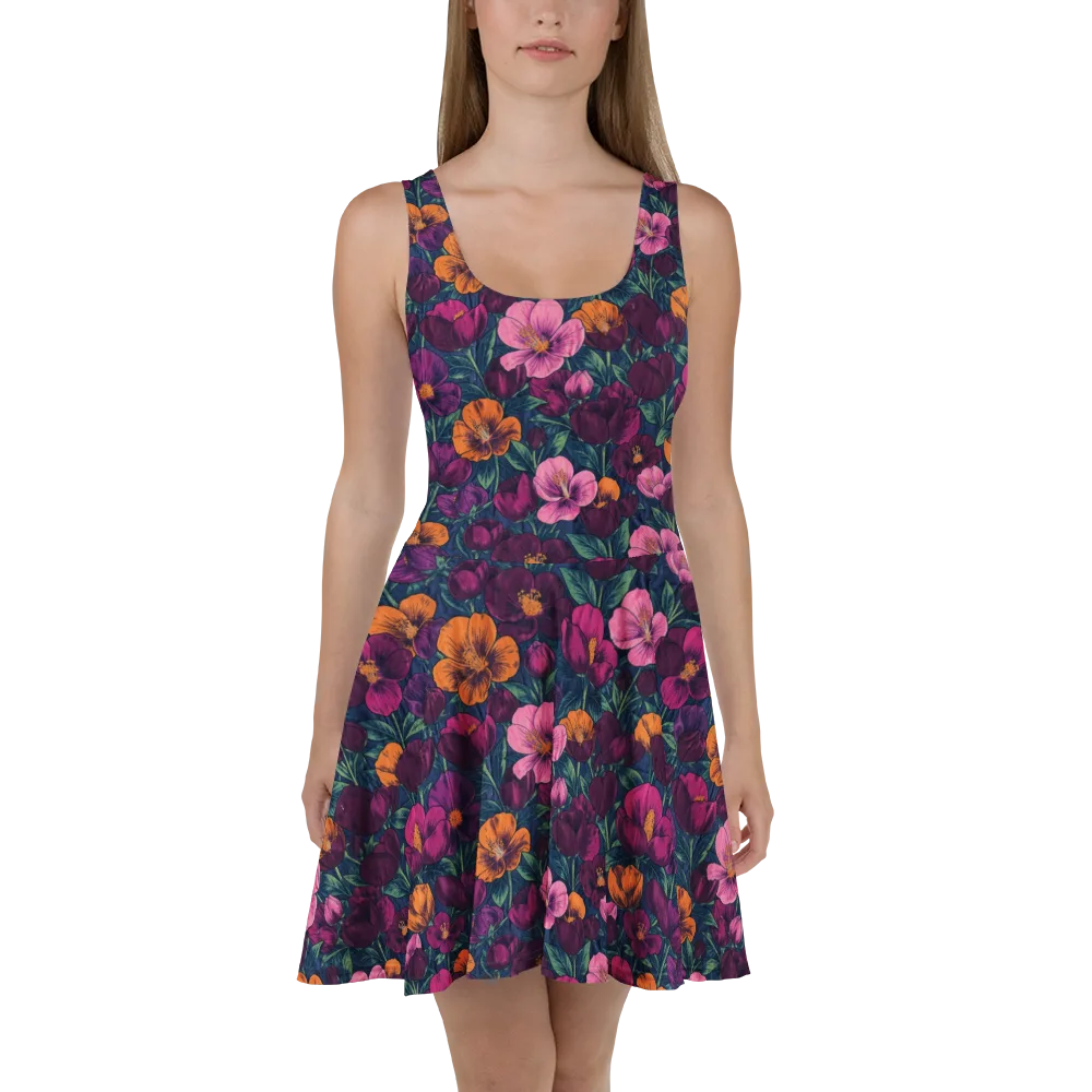 Indigo Hothouse on Skater Dress — Front