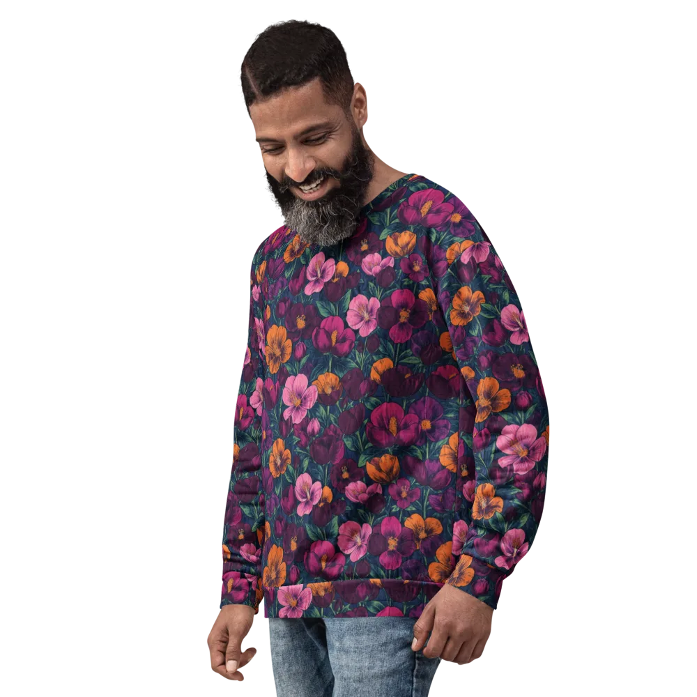 Indigo Hothouse on Sweatshirt — Left Front