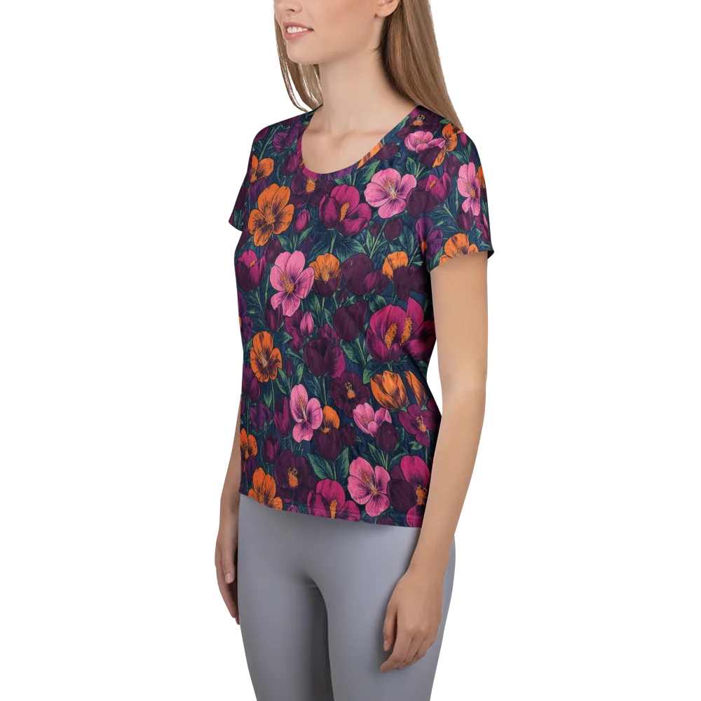 Indigo Hothouse on Women's Athletic T-Shirt — Left