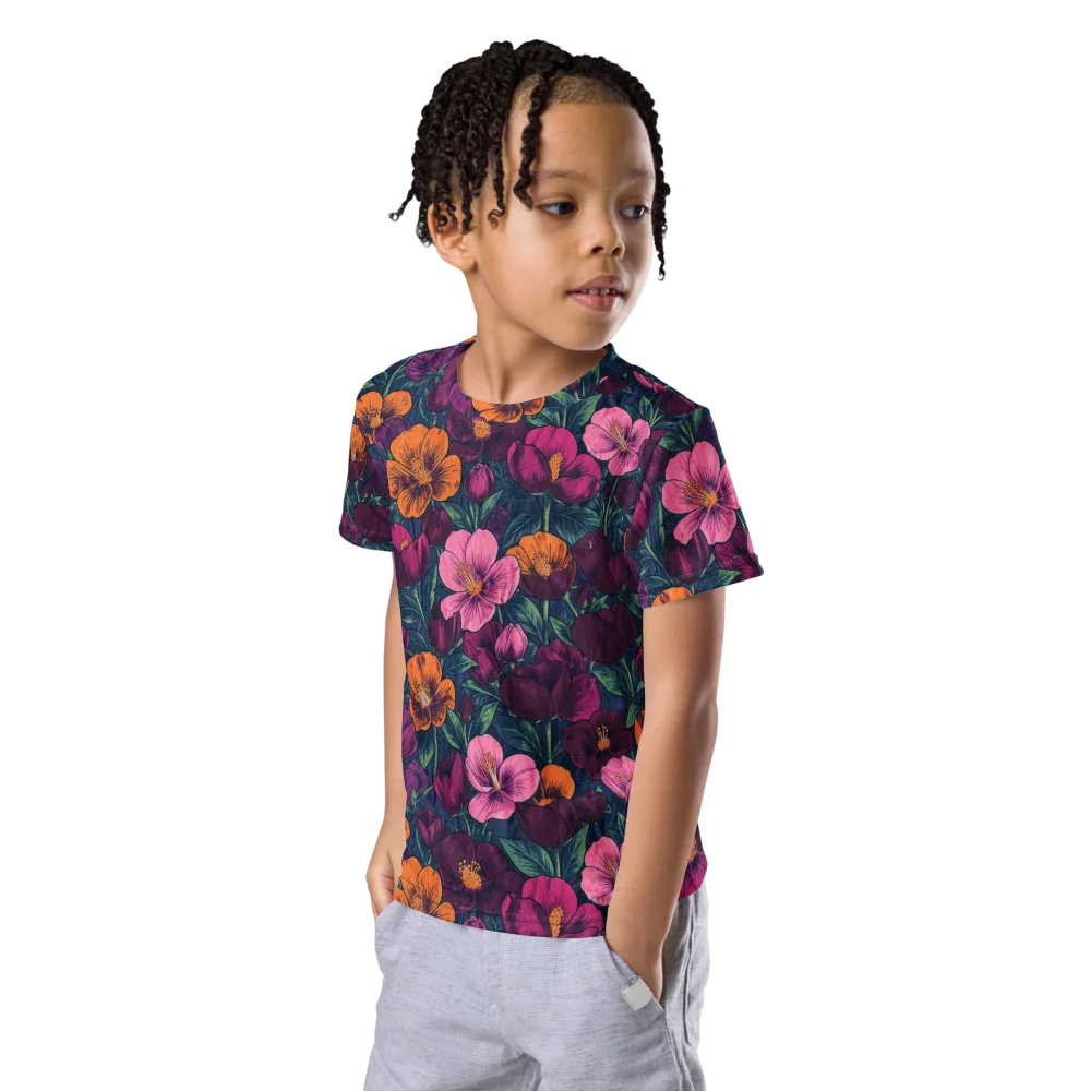 Indigo Hothouse on Kids Crew Neck T-Shirt — Left Front
