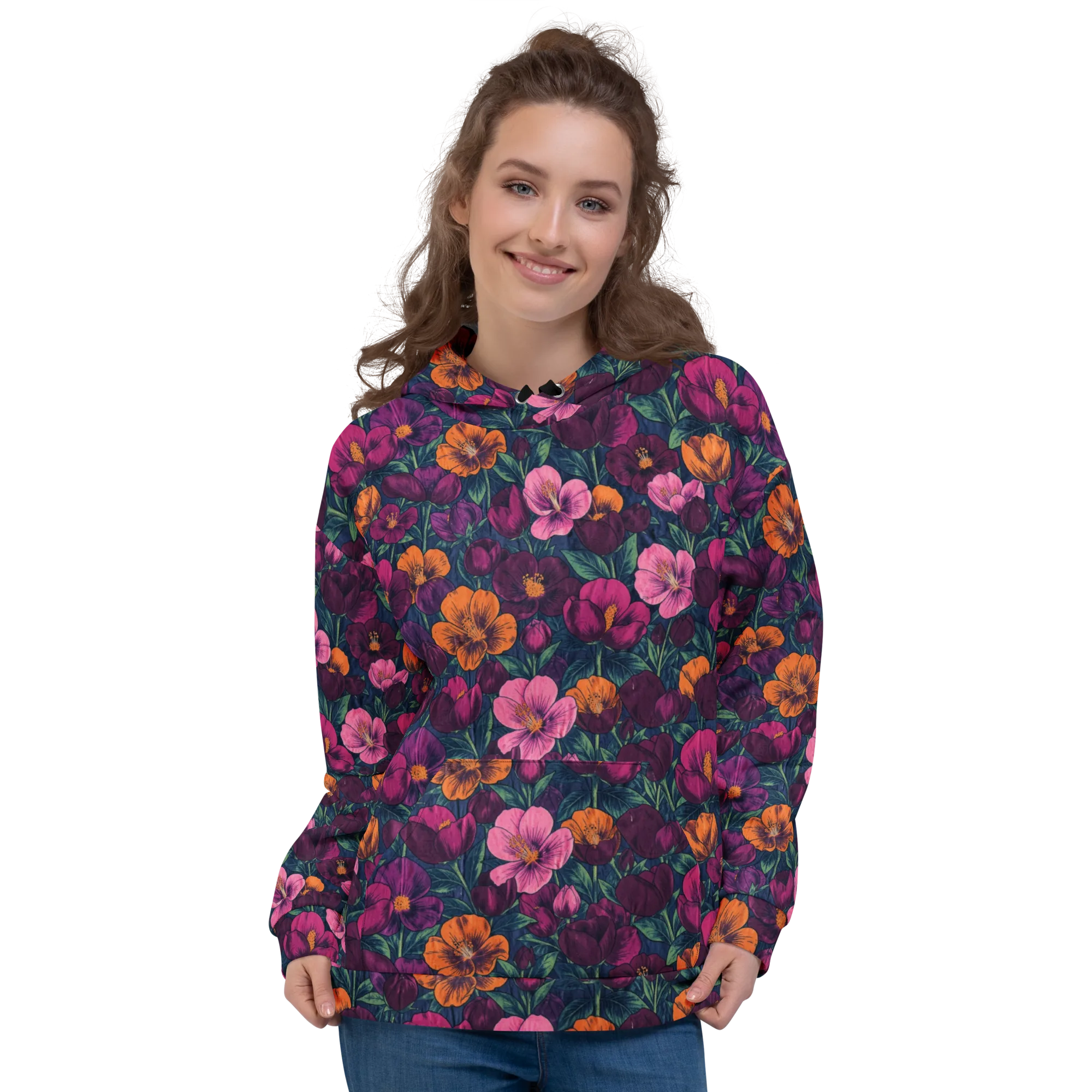 Indigo Hothouse on Hoodie — Front