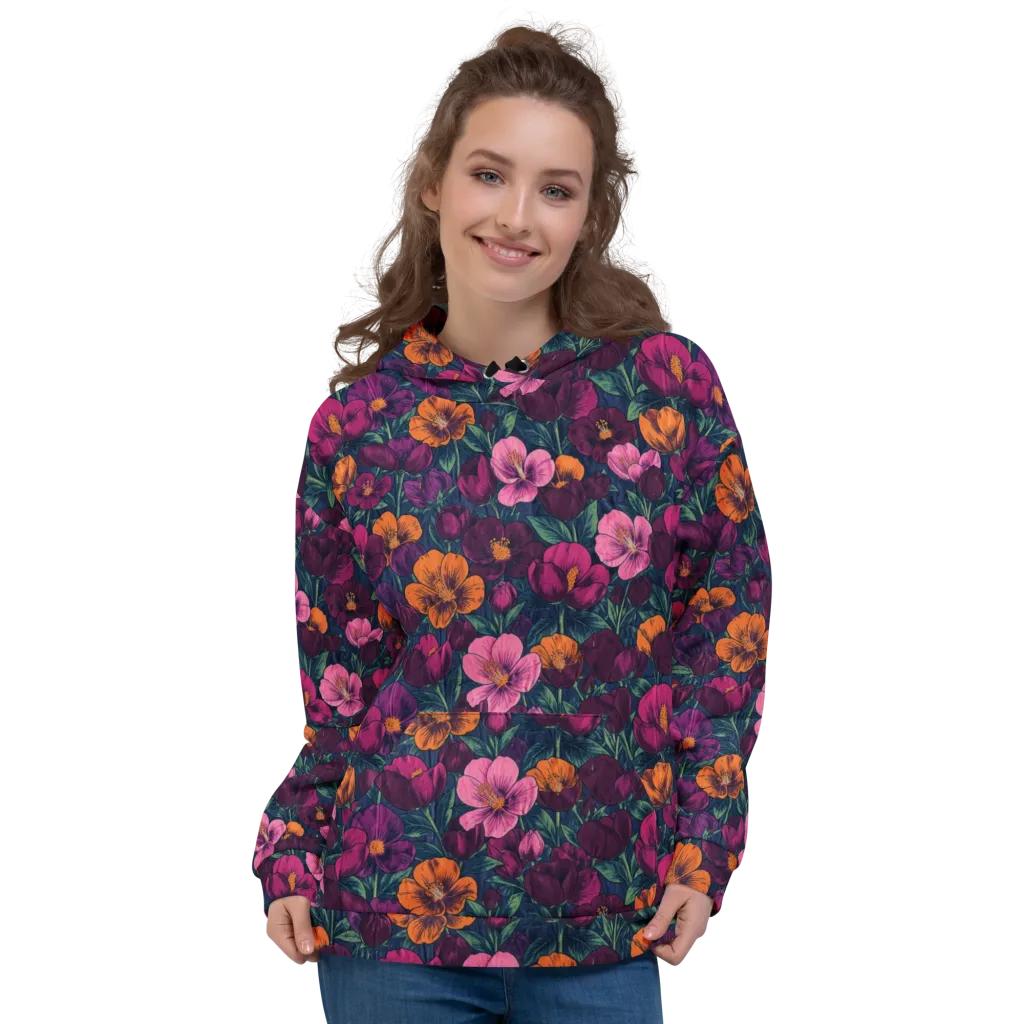 Indigo Hothouse on Hoodie — Front