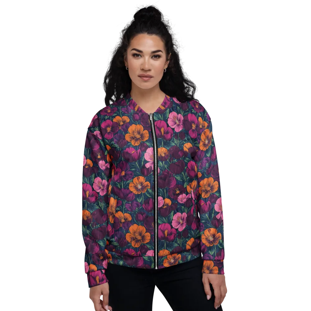 Indigo Hothouse on Bomber Jacket — Front