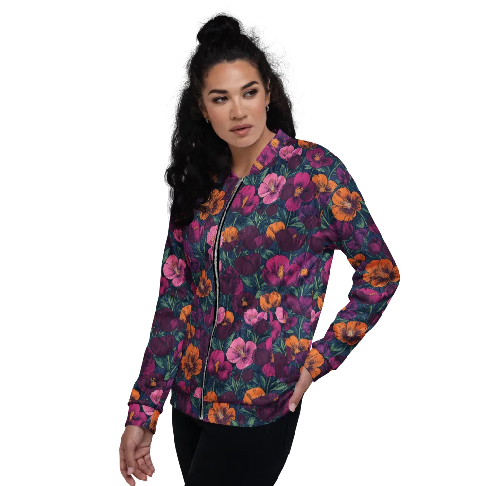 Indigo Hothouse on Bomber Jacket — Left