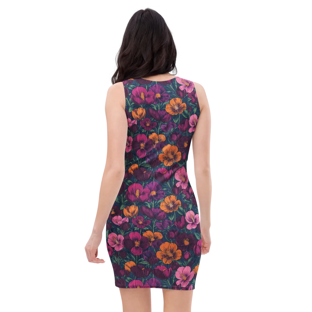 Indigo Hothouse on Bodycon Dress — Back