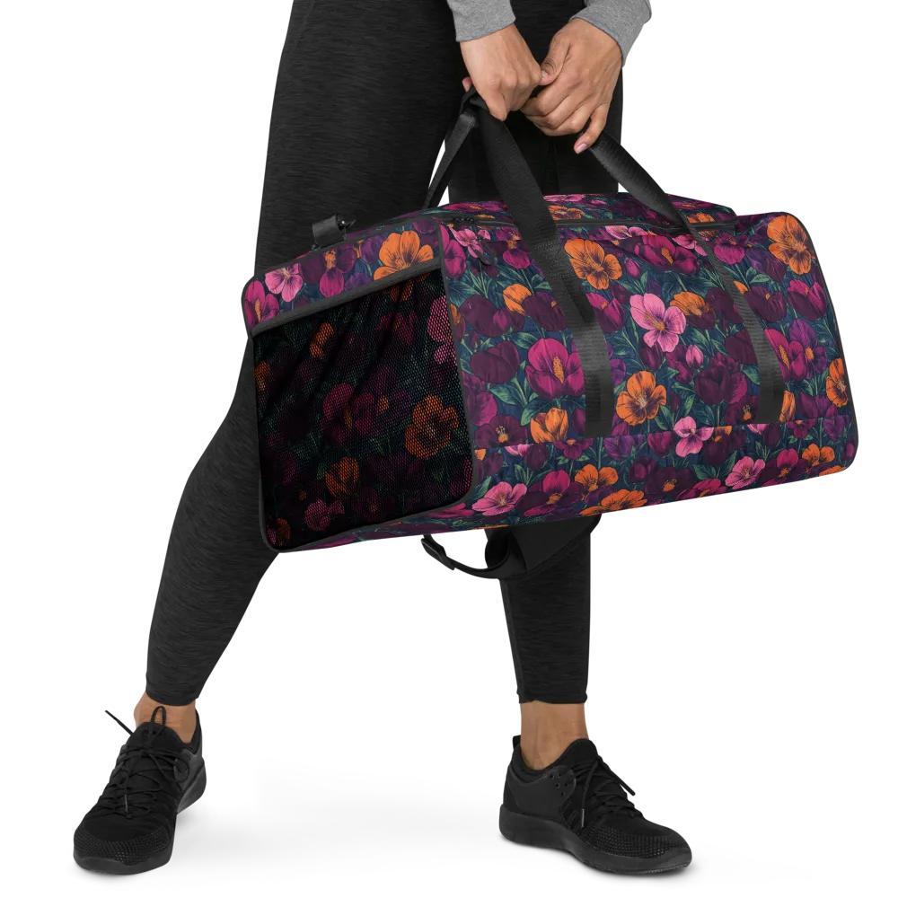 Indigo Hothouse on Duffle Bag — Right Front