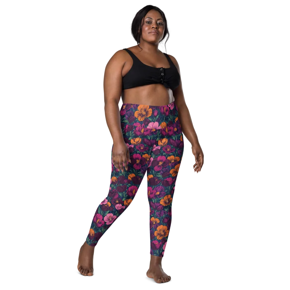 Indigo Hothouse on Leggings with Pockets — Front