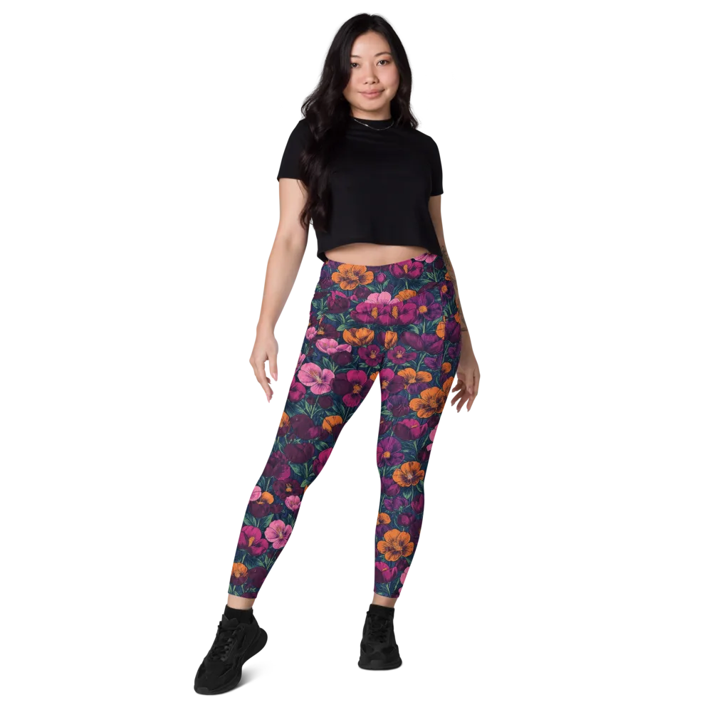 Indigo Hothouse on Leggings with Pockets — Front