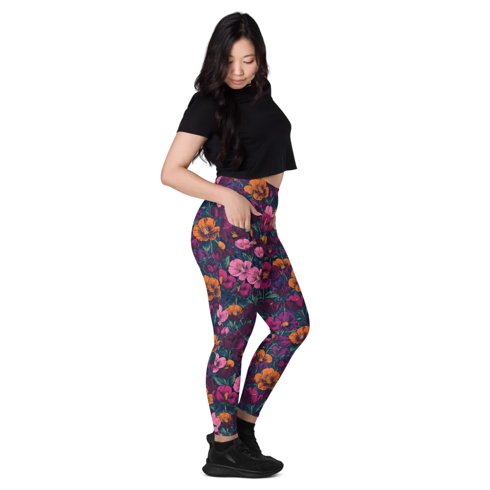 Indigo Hothouse on Leggings with Pockets — Right