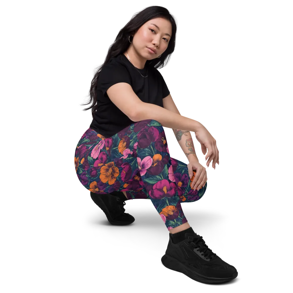 Indigo Hothouse on Leggings with Pockets — Right Front