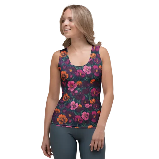 Indigo Hothouse on a Women's Tank Top