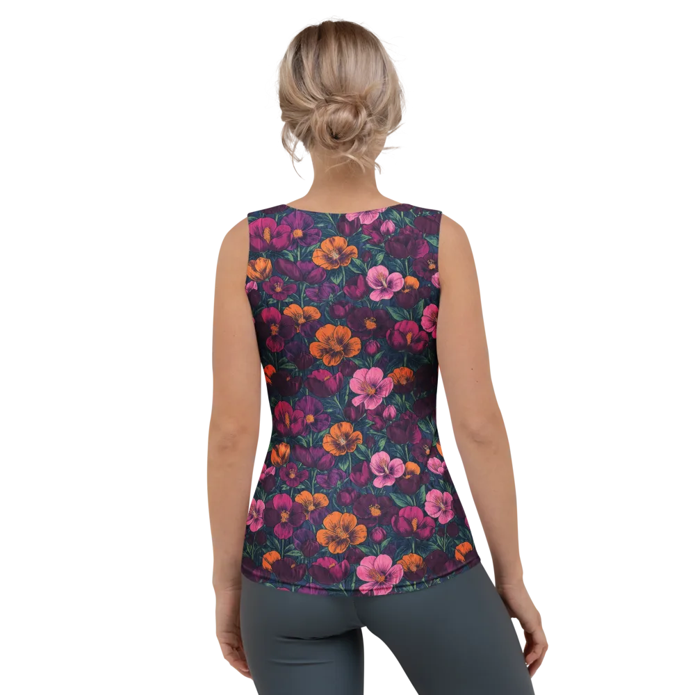 Indigo Hothouse on Women's Tank Top — Back