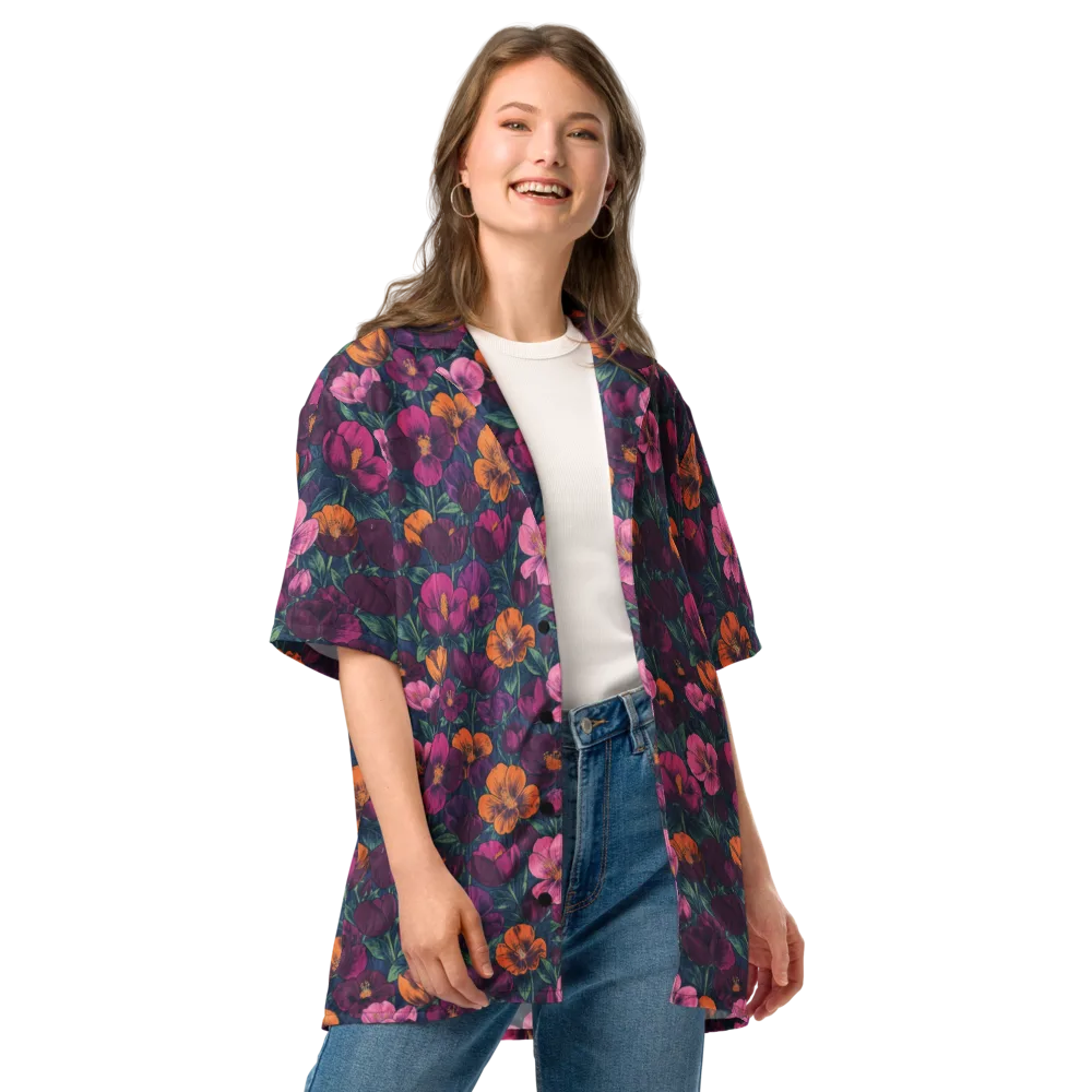 Indigo Hothouse on Button Shirt — Front