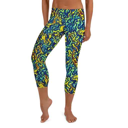 Electric Eel on a Capri Leggings