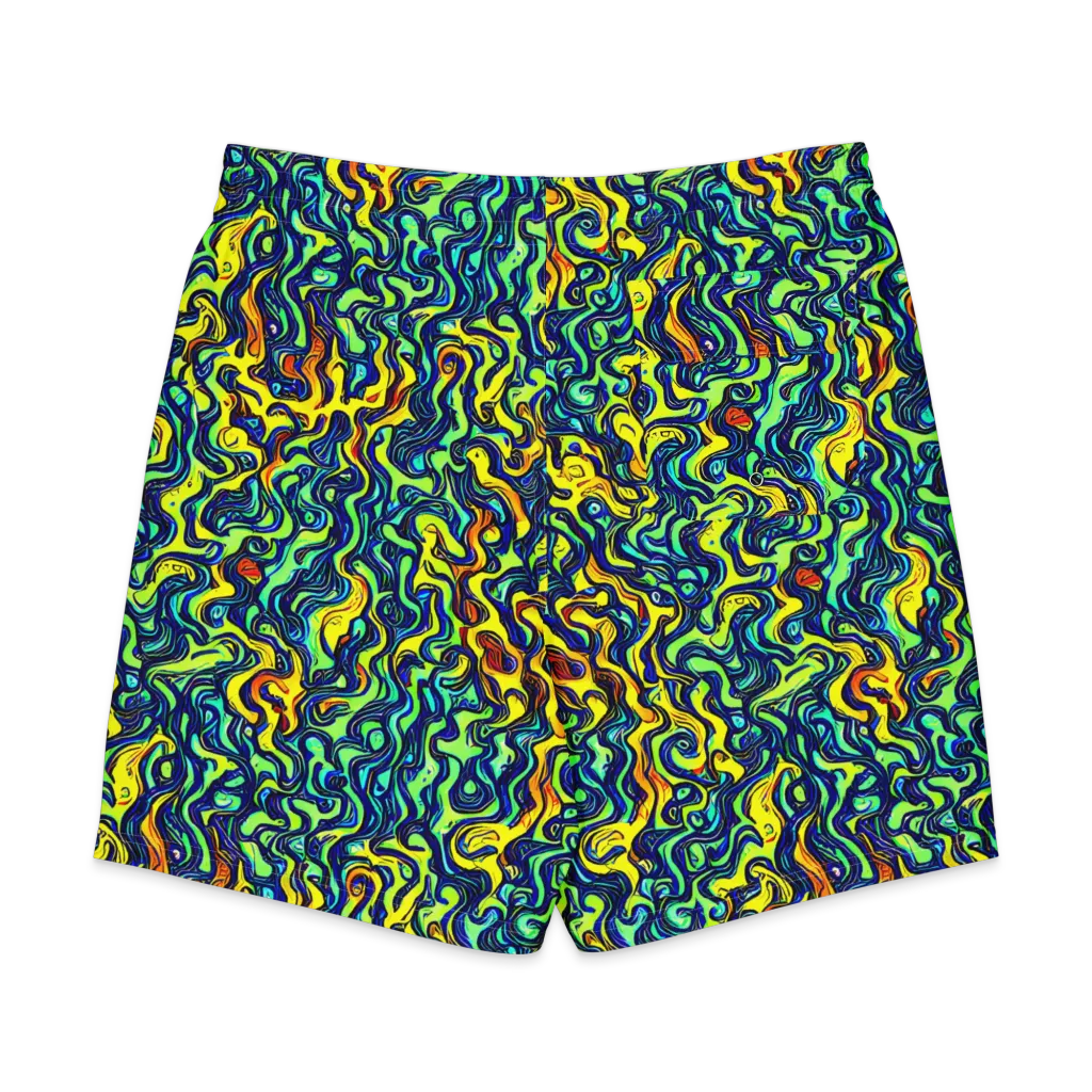 Electric Eel on Men's Board Shorts — Back