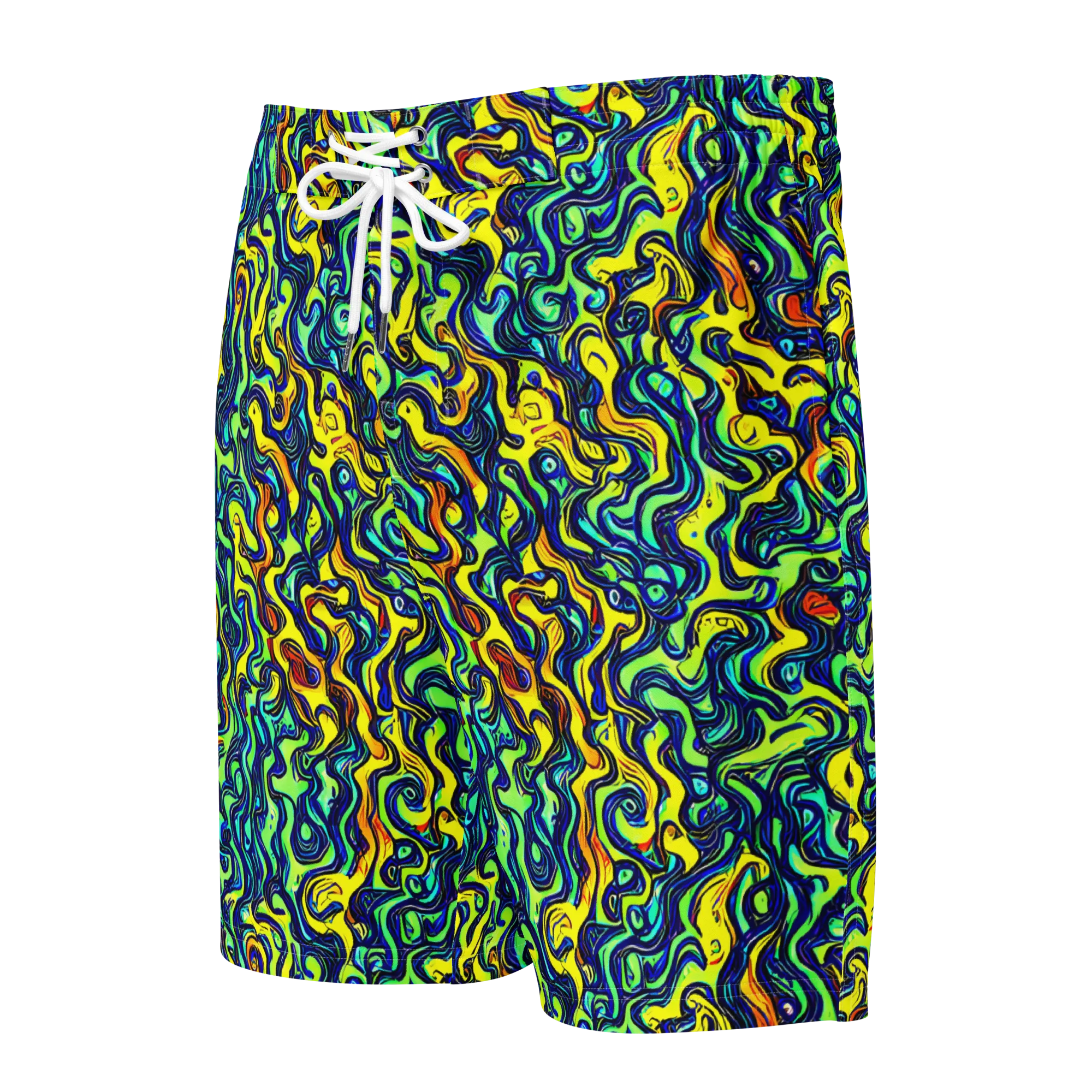 Electric Eel on Men's Board Shorts — Front