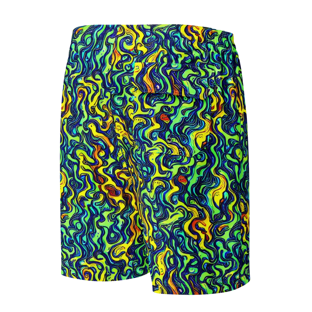 Electric Eel on Men's Board Shorts — Back