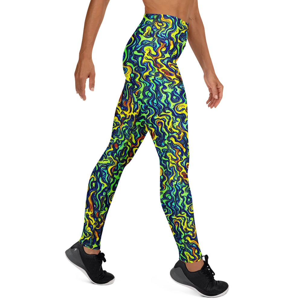Electric Eel on Yoga Leggings — Right