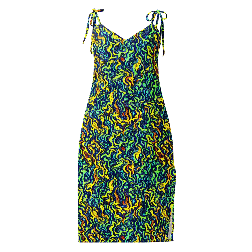 Electric Eel on Slip Dress — Front