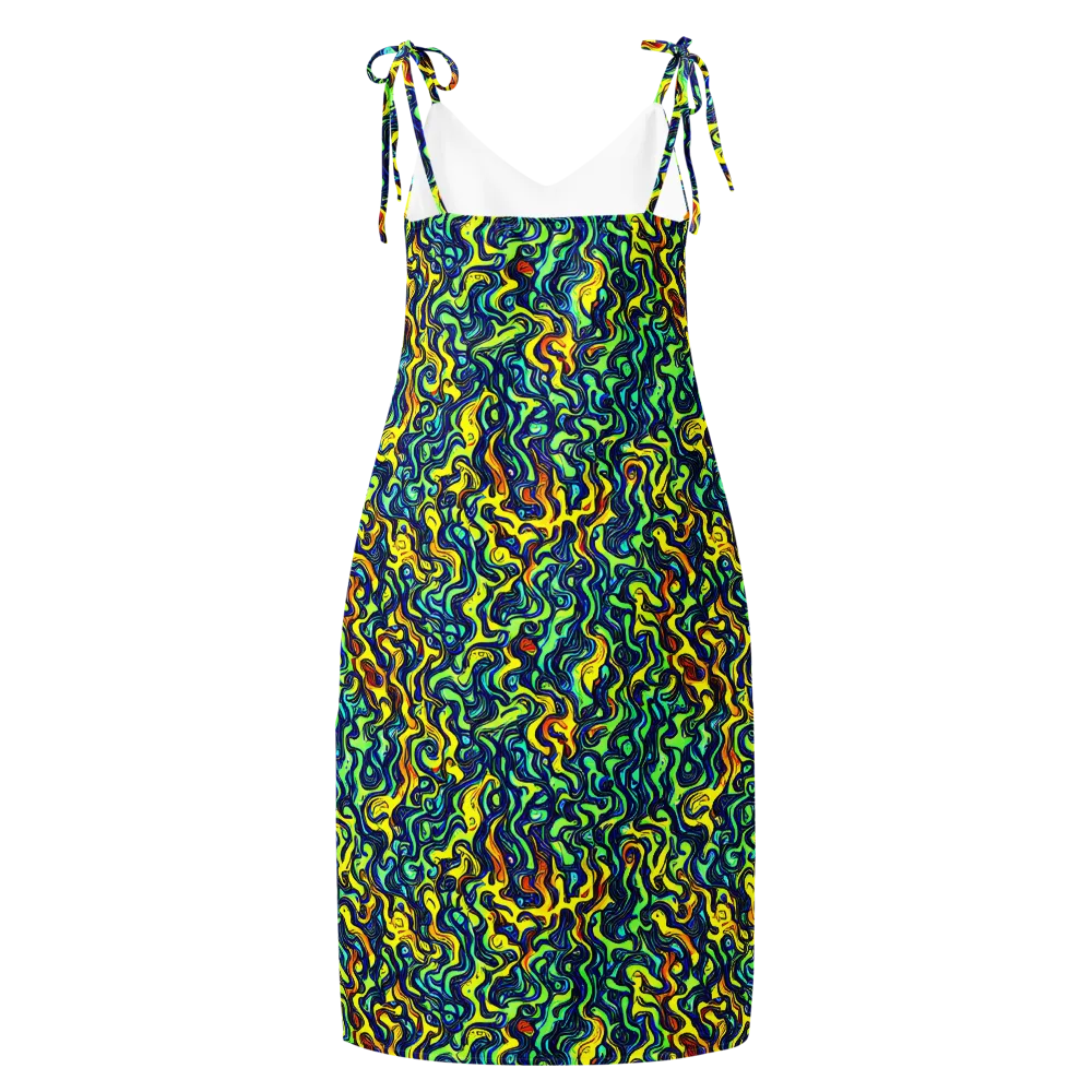 Electric Eel on Slip Dress — Back