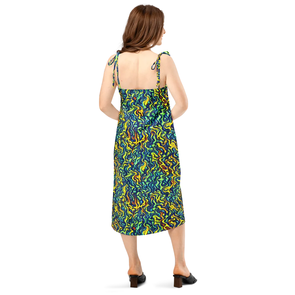 Electric Eel on Slip Dress — Back